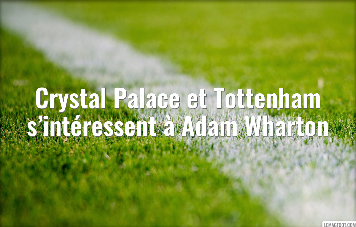 Crystal Palace et Tottenham s’intéressent à Adam Wharton