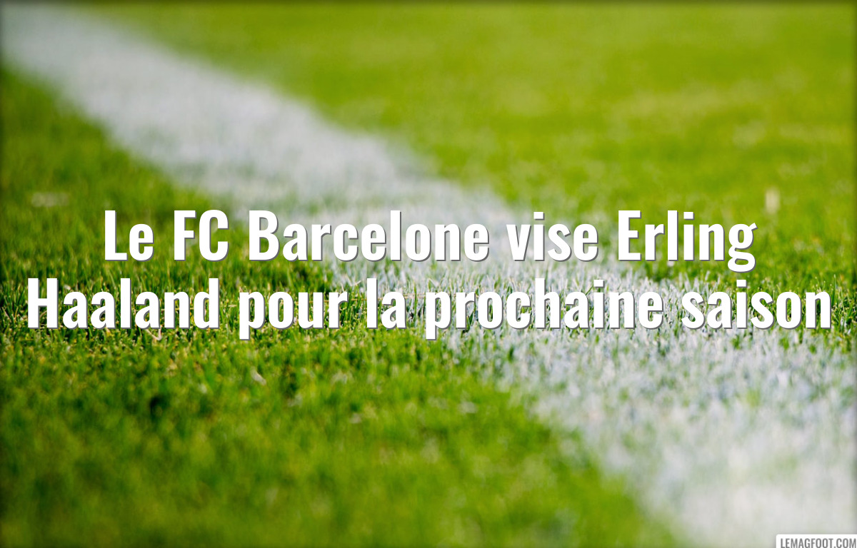 Le FC Barcelone vise Erling Haaland pour la prochaine saison