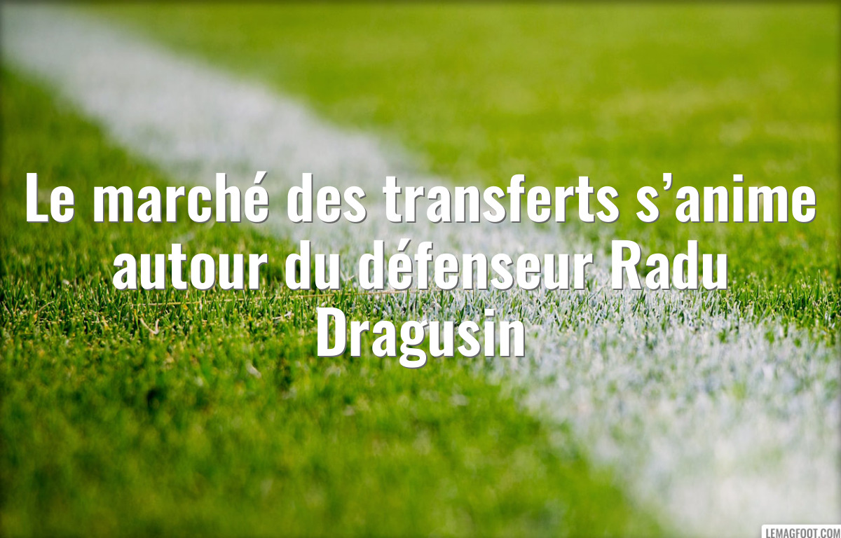 Le marché des transferts s’anime autour du défenseur Radu Dragusin