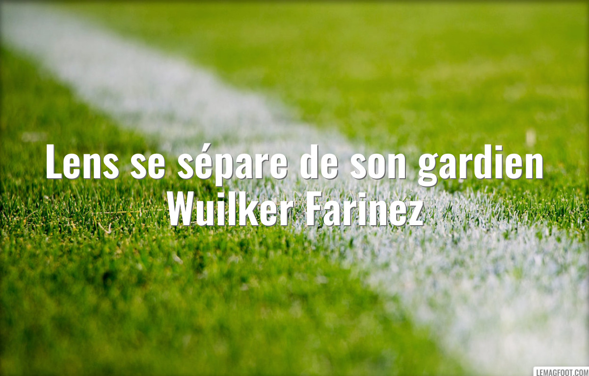 Lens se sépare de son gardien Wuilker Farinez