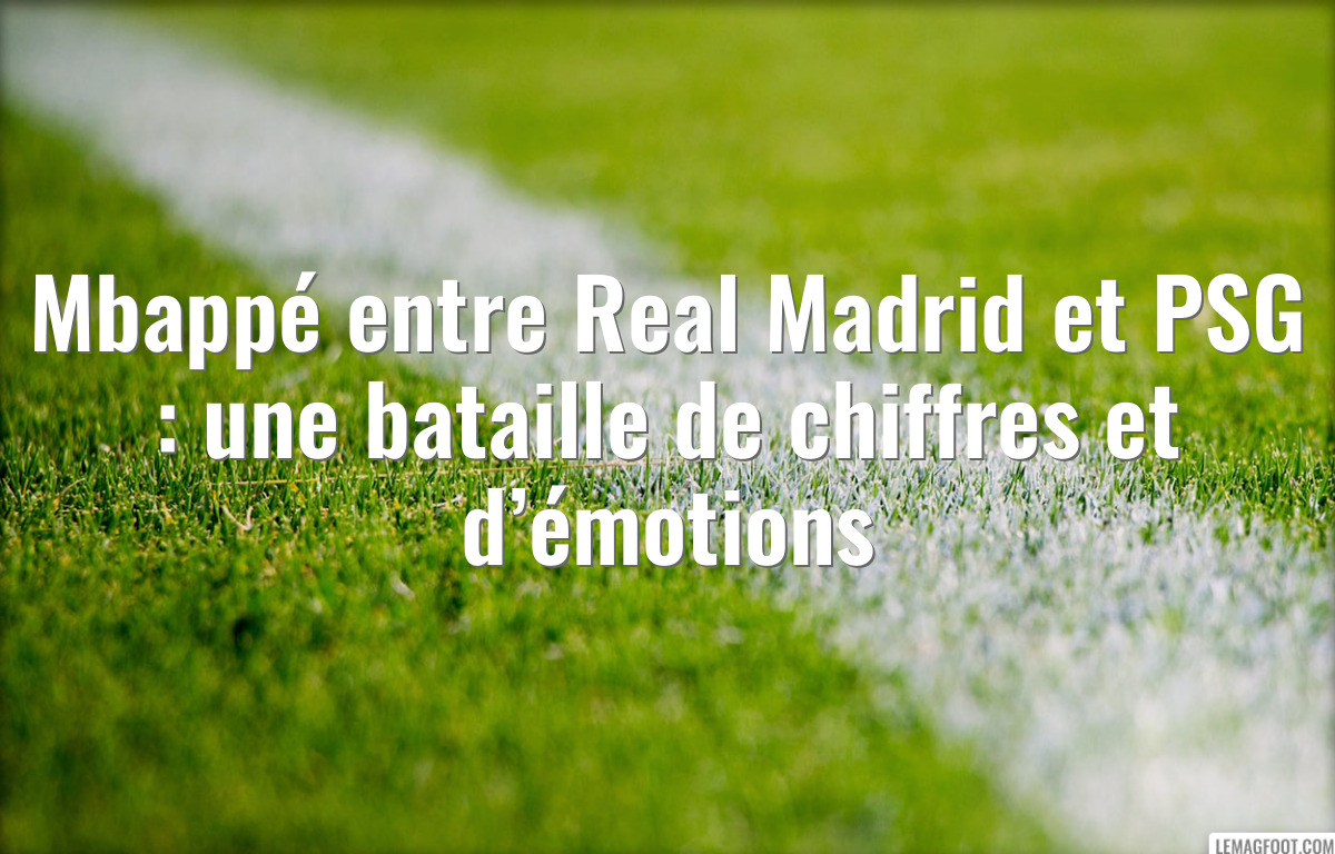 Mbappé entre Real Madrid et PSG : une bataille de chiffres et d’émotions