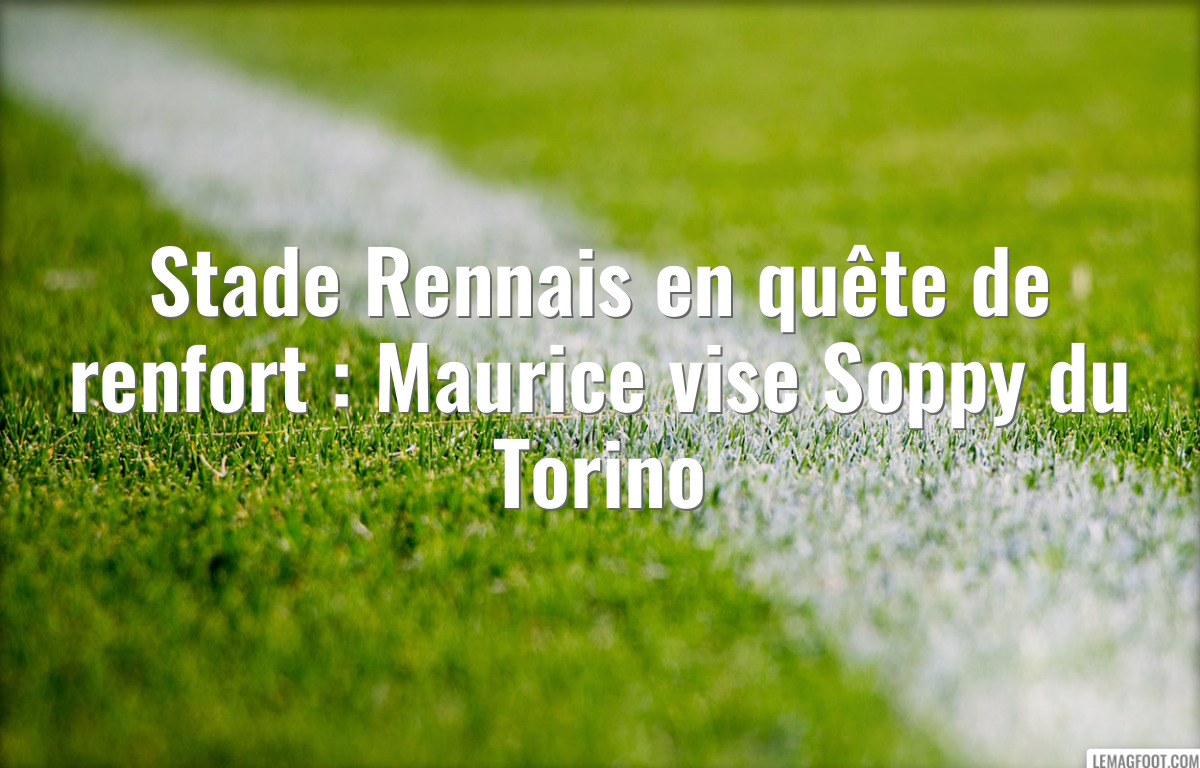 Stade Rennais en quête de renfort : Maurice vise Soppy du Torino