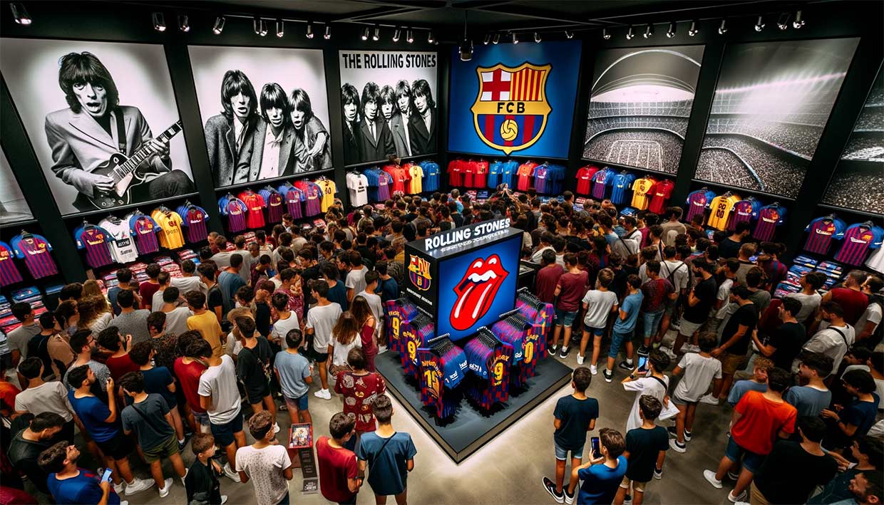 Le Barça s’associe aux Rolling Stones pour le Clasico
