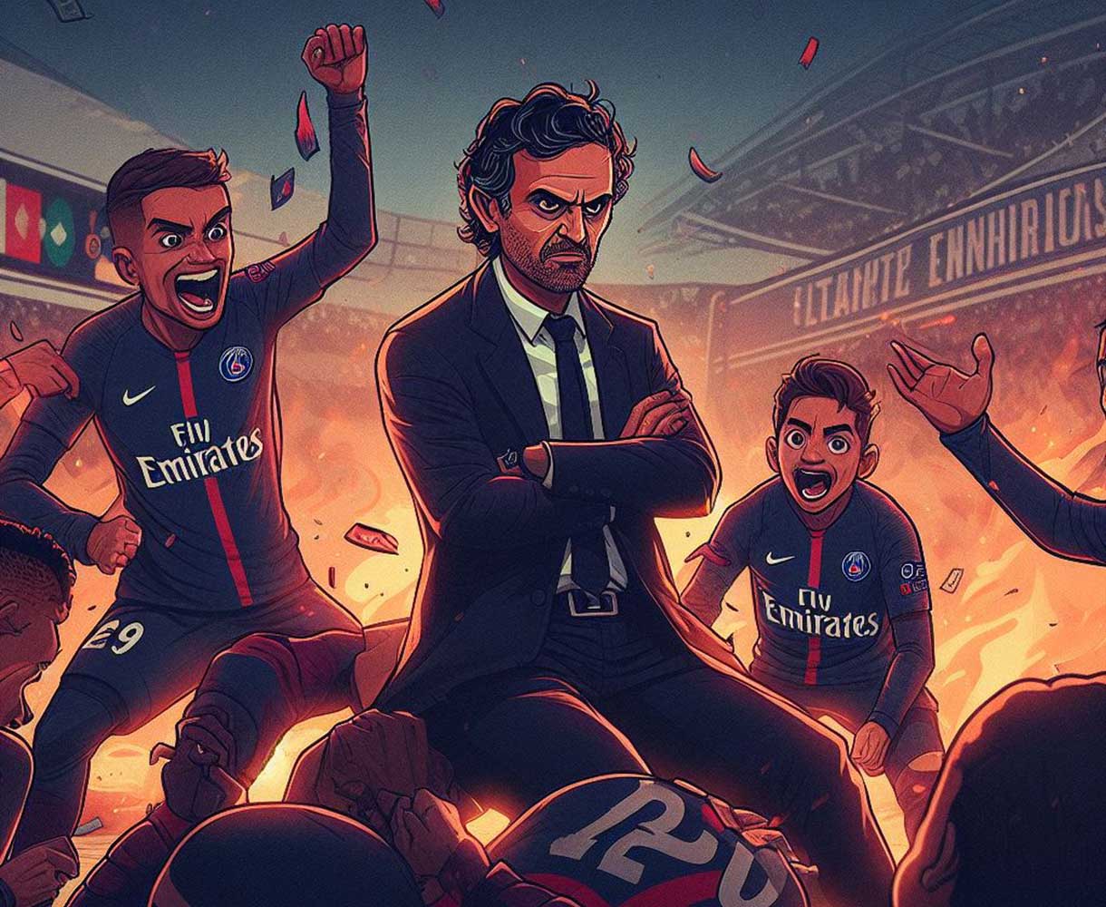 Enrique face à la déroute du PSG