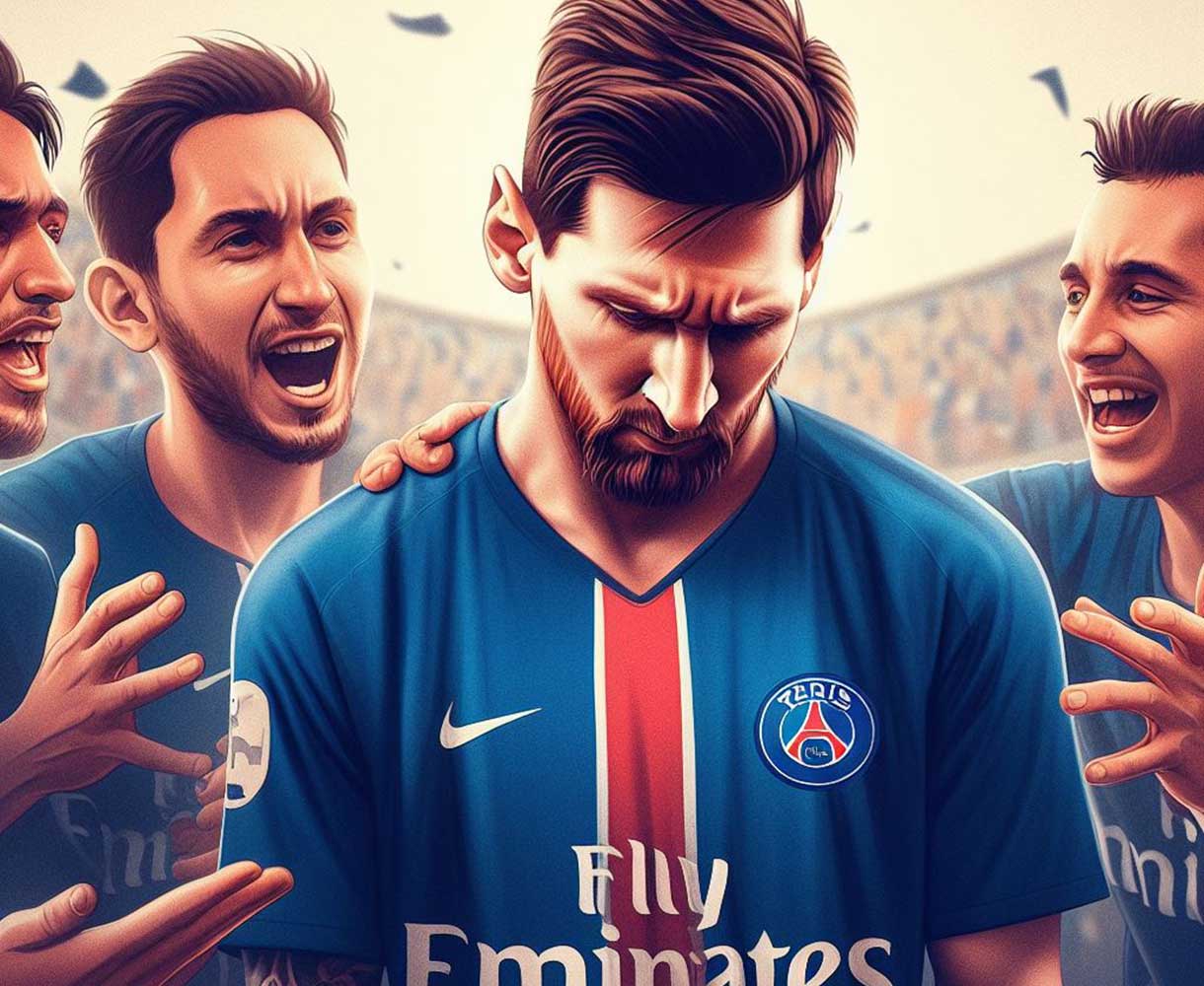Messi triste au PSG