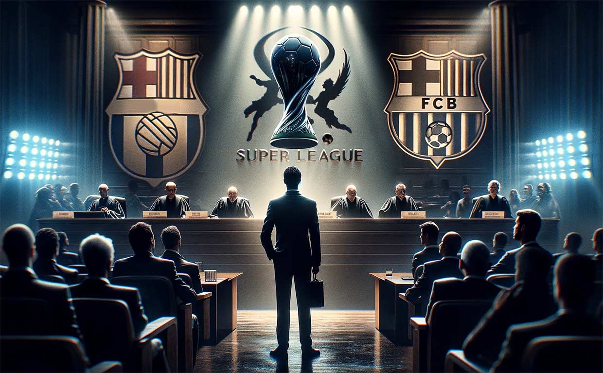 image symbolisant la décision de la Cour de Justice Européenne autorisant la Super League.