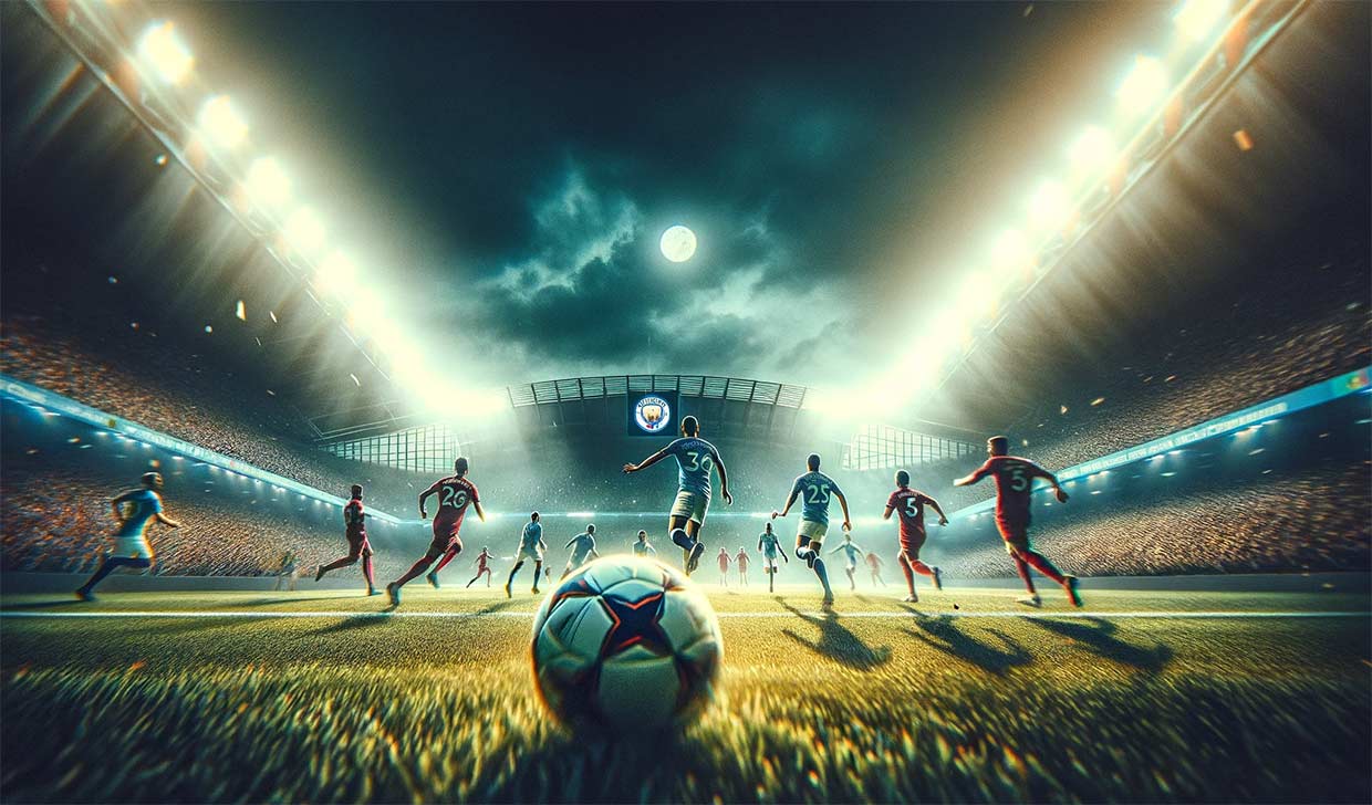 visuel du match de football entre Manchester City et les Urawa Red Diamonds